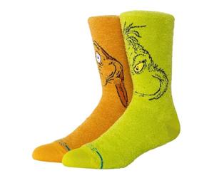 Stance The Grinch and Max Crew Socks Paire de chaussettes confortables multi-rembourrées