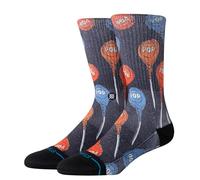 Stance Tootsie Pop Crew Chaussettes Roll Lollipop Noir Veau, Noir , M
