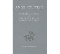 Stances et fable d'Orphée: Edition bilingue français-italien