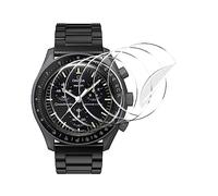 Stanchev Protecteur en cristal pour Moonswatch,protecteur d'écran en TPU souple et anti-rayures compatible avec Swatch Omega Moonwatch,couverture de protecteur d'écran clair HD pour