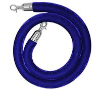 Stanchion Barrière de corde - Corde de contrôle de foule grise de 1,2 m avec crochets polis - et solution élégante de gestion des files d'attente pour la sécurité des événements et des lieux