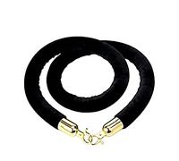 Stanchion Rope Crowd Control Safety Barriers Black Velvet Rope Barrier 1/2/3/4pcs with Gold Plated Hook, High-Density Foam Core Hanging Stanchion Rope for Crowd Control, Queue Barrier Ropes ( Color :
