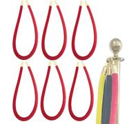 Stanchion Rope Lot de 2 barrières en velours rouge avec crochets durables pour contrôler la foule, idéales pour les mariages, événements et fêtes - Solution premium pour une organisation rapide