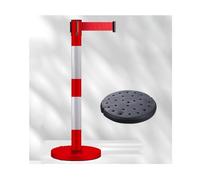 Stanchions de ceinture rétractables, barrière de 3 m pour contrôle de foule et lignes de file d'attente, idéal pour les événements et la sécurité publique