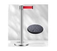 Stanchions de ceinture rétractables, barrière de 3 m pour contrôle de foule et lignes de file d'attente, idéal pour les événements et la sécurité publique