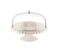 STAND À GÂTEAU AVEC CLOCHE "TIFFANY" ⌀36 Milk White