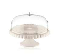Stand À Gâteau Tiffany Blanc Lait 36cm Avec Cloche