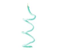 Stand À Oiseaux De Coton Flexible - Sold Macaw Coton Ladder | Perche en spir-al Budge Corde | Perche Flexible Macaw Stand pour LA P0CHETTE | Jouets À Mastication Colorés Réutilisables, Perchée De Cor