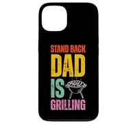 Stand Back Dad Is Grilling Funny BBQ Father's Day Coque pour iPhone 13