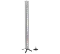 BoomTone DJ Pied pour Barre de LED, Stand barre LED pour maintien vertical, Support de montage métallique noir robuste. Compatible avec les produits ColorPix 24x3W RGB, Skybar V2, Skybar V3.