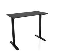 HJH Office Bureau réglable électriquement STAND CARBON 120x60 Noir