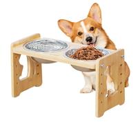 Stand de Bol à Chiens surélevé, Support de Bol de Nourriture pour Chiens,Lave-Vaisselle, mangeur de surélevés au Lave-Vaisselle | Adoprante pour Animaux de Compagnie Amovible Lavable pour la ma