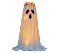 Stand de bol de bonbons fantômes brillant Halloween Ghost Candy Bowl Bowl Grand Witch Ghost Decoration avec un truc de cordes légères ou Treat Candy Stand, 32x32x4cm / 12.6x12.6x1.57 Zoll