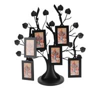 Stand de Cadre d'image de l'arbre Généalogique, Conception Multifonctionnelle pour Affichage Mural/Table, Matériau en Fer Premium, Arbre Généalogique élégant Innovant avec 6