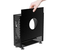 Stand de Châssis pour Mac Mini M4 / M4 Pro 2024, Support de Stockage de Support de Poussière de Protecting Contre L'ordinateur Vertical, Boîtier de Châssis en Alliage en Aluminium, (Black)