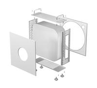 Stand de Châssis pour Mac Mini M4 / M4 Pro 2024, Support de Stockage de Support de Poussière de Protecting Contre L'ordinateur Vertical, Boîtier de Châssis en Alliage en Aluminium, (Black) (Silver)