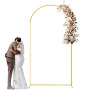 Stand de d'or - Cadre de en métal décoratif, structure de la voûte de porte | Support de support en ballon léger, porte-affichage de photos de fête de mariage, configuration de base de cadr