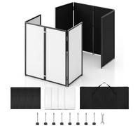 Stand de façade DJ portable, support de table pliable pour DJ, table de 101,6 x 50,8 x 114,3 cm, station de façade DJ pour contrôleur DJ, mixeur, ordinateur portable, événements et fêtes - Comprend un