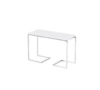 Stand de gâteau Présentoirs à gâteaux desserts plusieurs niveaux, plateaux deux, ornements en céramique Support de dessert(Silver,Moyen)