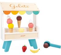 Stand De Glaces En Bois-14 Accessoires Magnétiques-Jouet D'Imitation-Jouet En Bois Fsc-Dès 3 Ans,J06558