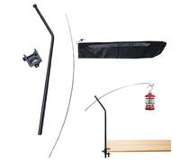 Stand de lanterne, poteau de camping | Stands de lumière de camping portable,Support d'installation léger, fournitures de pique-nique de jardin pour le pique-nique de plage de randonnée en sac à dos