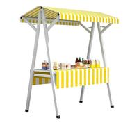 Stand de marché pliable léger - Présentoir portable pour vendeurs en plein air, parfait pour vendre des gâteaux, des fruits, des fleurs et des articles sur les marchés et événements