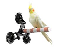 Stand de Perche à Oiseaux avec Aspiration, Jouet du Perroquet | Supplies au Repos Trois Tasses puissantes pour perruches, calopsittes, tourtereaux, perruches, perroquets Moyens