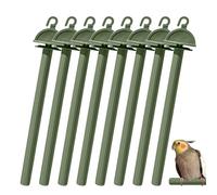 Stand de Perche d'oiseau, perchoirs d'oiseau - 8X Oiseaux Stand pour la Cage,Exercice d'entraînement, Toys Paw Grinceing pour Les Petites perruches, parakets, orients, Conure