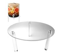Stand De Portion Pour Boissons - Carré Transparent Acrylique De 7,87 Pouces, Base De Boules De Poinçonnage, Support De Limonade, Plateforme D'affichage Du Gâteau | Banquets, Even