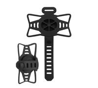 Stand De Téléphone De Moto - Support De Smartphone À Vélo Élastique En Silicone | Porte-cellule Rotatif À 360 Degrés | Support De Guidon Universel Pour Le Vélo De Moto De Scooter 4,7-7,2 Pouces Dispos