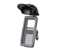 Stand de téléphone de Moto - Support de Support de téléphone rétractable avec Chapeau de Soleil, Monture de Portable 26x10.5 cm