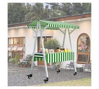 Stand de vendeur portable pliable - Chariot de nourriture mobile avec roues pour marchés agricoles, événements de rue, salons d'artisanat - Léger, facile à installer, design durable