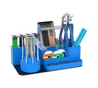 Stand d'organisateur à outils rotatifs - Rack de tournevis magnétique à 360 °, stockage d'économie d'espace pour Workbench ou garage, porte-greffe, conducteurs et bits hexadécimaux, organisateur d'out