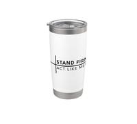 Stand Firm Act Like Men Gobelet isotherme en acier inoxydable double paroi