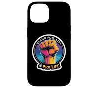 Stand for Life Pro-Life Poing surélevé pour bébé à naître Coque pour iPhone 14