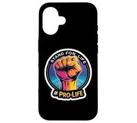 Stand for Life Pro-Life Poing surélevé pour bébé à naître Coque pour iPhone 16