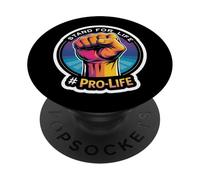 Stand for Life Pro-Life Poing surélevé pour bébé à naître PopSockets PopGrip Adhésif