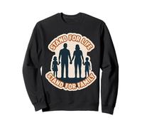 Stand for Life Support pour Famille Pro-Life Père Mère Sweatshirt