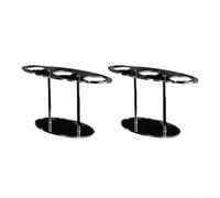 Stand Glace transparent 2 pour Fêtes Maison Stand Glace transparent | Acrylique haute , design 3 trous, pour idéal glaces sushi , visibilité maximale, usage polyvalent