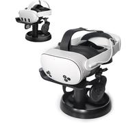 Stand Holder Compatible with Quest 3s/Quest 3/Quest 2/Pico 4/Vision Pro/for PSVR 2 - Station d'accueil Universelle pour Casque VR, Support de Rangement Stable, Base Ronde, Montage Facile