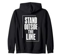 Stand Outside The Line Esprit Libre Pensée Indépendante Sweat à Capuche