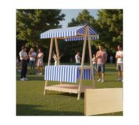 Stand portable de style valise pour marchés agricoles, foires artisanales, boutiques pop-up, magasins de rue et kiosques de vente au détail