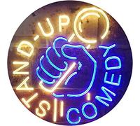 Stand-up Comedy Show Dual Color LED Enseigne Lumineuse Neon Sign Bleu et jaune 600 x 400mm st6s64-i3333-by