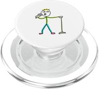 Stand Up Comedy Stickman PopSockets PopGrip pour MagSafe
