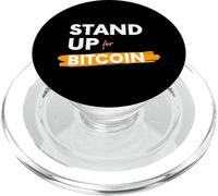 Stand Up for Bitcoin Cryptocurrency is Freedom BTC Crypto PopSockets PopGrip pour MagSafe