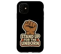 Stand Up for The Unborn Pro-Life Poing surélevé rétro Vintage Coque pour iPhone 11