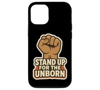 Stand Up for The Unborn Pro-Life Poing surélevé rétro Vintage Coque pour iPhone 12/12 Pro