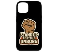 Stand Up for The Unborn Pro-Life Poing surélevé rétro Vintage Coque pour iPhone 13