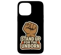 Stand Up for The Unborn Pro-Life Poing surélevé rétro Vintage Coque pour iPhone 13 Pro Max