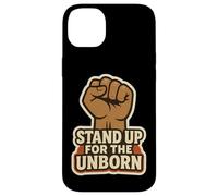Stand Up for The Unborn Pro-Life Poing surélevé rétro Vintage Coque pour iPhone 14 Plus